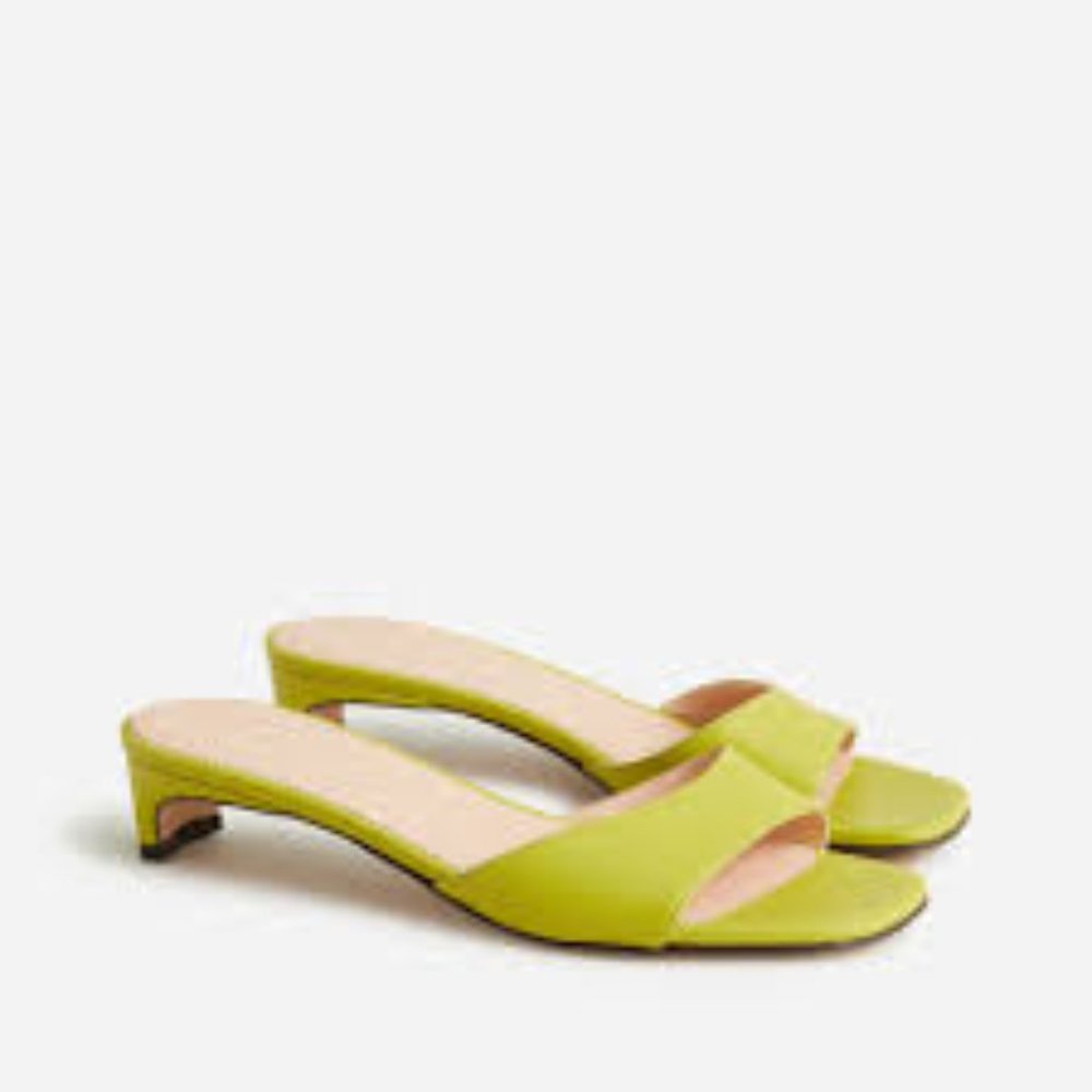 New J. Crew Lina kitten-heel sandals